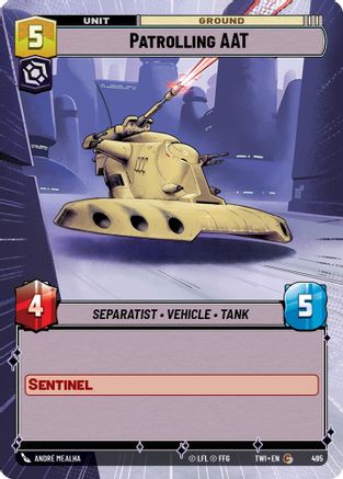 Patrolling AAT (Hyperspace) (495) [Twilight of the Republic] Foil