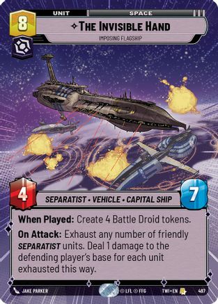 The Invisible Hand - Imposing Flagship (Hyperspace) (497) [Twilight of the Republic] Foil