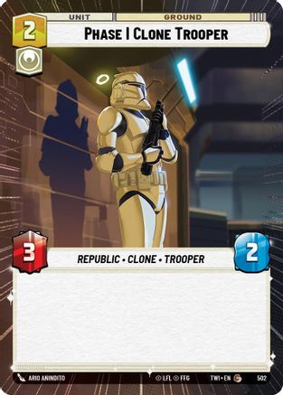 Phase I Clone Trooper (Hyperspace) (502) [Twilight of the Republic] Foil