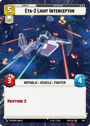 Eta-2 Light Interceptor (Hyperspace) (505) [Twilight of the Republic] Foil