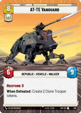 AT-TE Vanguard (Hyperspace) (508) [Twilight of the Republic] Foil