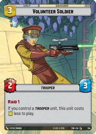Volunteer Soldier (Hyperspace) (514) [Twilight of the Republic] Foil