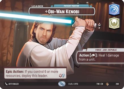 Obi-Wan Kenobi - Patient Mentor (Showcase) (260) [Twilight of the Republic] Foil