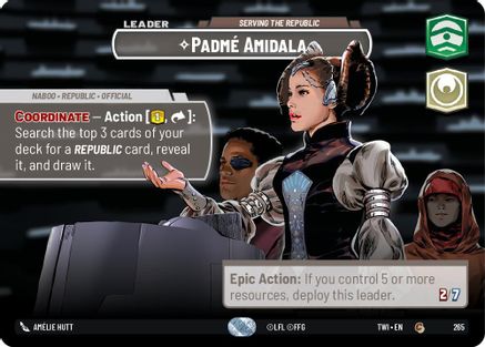 Padmé Amidala - Serving the Republic (Showcase) (265) [Twilight of the Republic] Foil
