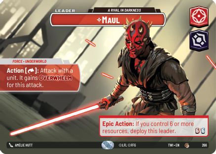 Maul - A Rival in Darkness (Showcase) (266) [Twilight of the Republic] Foil