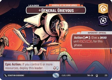 General Grievous - General of the Droid Armies (Showcase) (272) [Twilight of the Republic] Foil