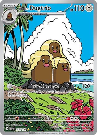 Alolan Dugtrio - 208/191 208 - [SV08 Surging Sparks] Holofoil