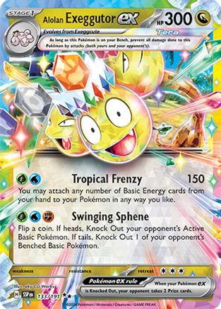Alolan Exeggutor ex - 133/191 133 - [SV08 Surging Sparks] Holofoil