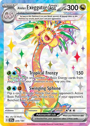 Alolan Exeggutor ex - 225/191 225 - [SV08 Surging Sparks] Holofoil