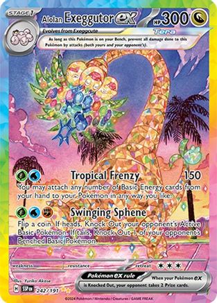 Alolan Exeggutor ex - 242/191 242 - [SV08 Surging Sparks] Holofoil