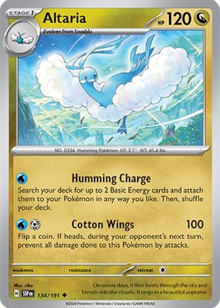 Altaria 134 - [SV08 Surging Sparks] Reverse Holofoil