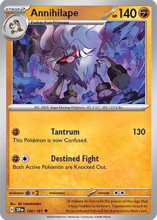 Annihilape 100 - [SV08 Surging Sparks] Reverse Holofoil