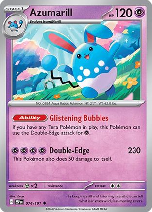 Azumarill 74 - [SV08 Surging Sparks]