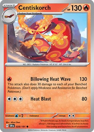 Centiskorch 28 - [SV08 Surging Sparks] Reverse Holofoil