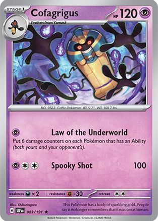 Cofagrigus 83 - [SV08 Surging Sparks] Holofoil