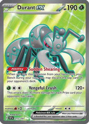Durant ex - 215/191 215 - [SV08 Surging Sparks] Holofoil