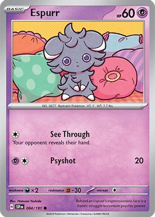 Espurr 84 - [SV08 Surging Sparks] Reverse Holofoil