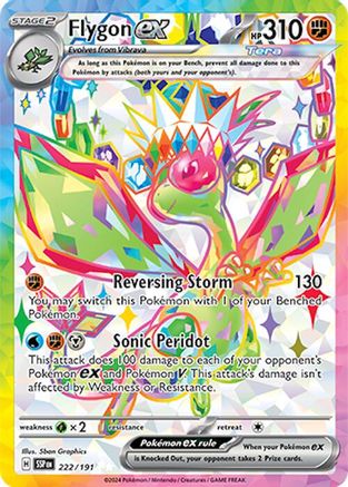 Flygon ex - 222/191 222 - [SV08 Surging Sparks] Holofoil