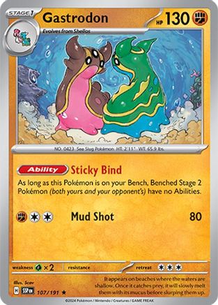 Gastrodon 107 - [SV08 Surging Sparks] Reverse Holofoil