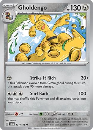 Gholdengo 131 - [SV08 Surging Sparks] Reverse Holofoil