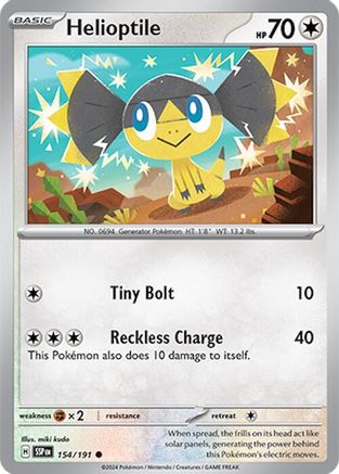 Helioptile 154 - [SV08 Surging Sparks] Reverse Holofoil