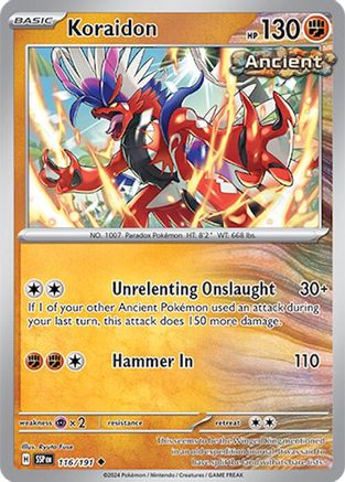 Koraidon 116 - [SV08 Surging Sparks] Reverse Holofoil