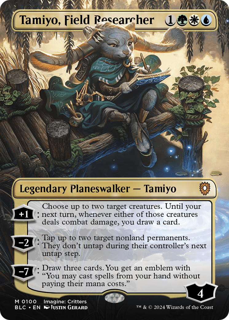 Tamiyo, Field Researcher (BLC-100) [Bloomburrow Commander] (Borderless)