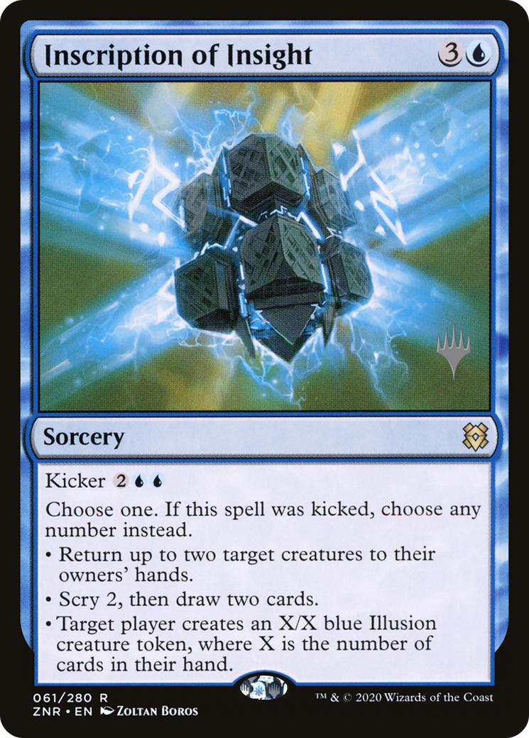 Inscription of Insight (PPZNR-61P) [Promo Pack: Zendikar Rising Promos]