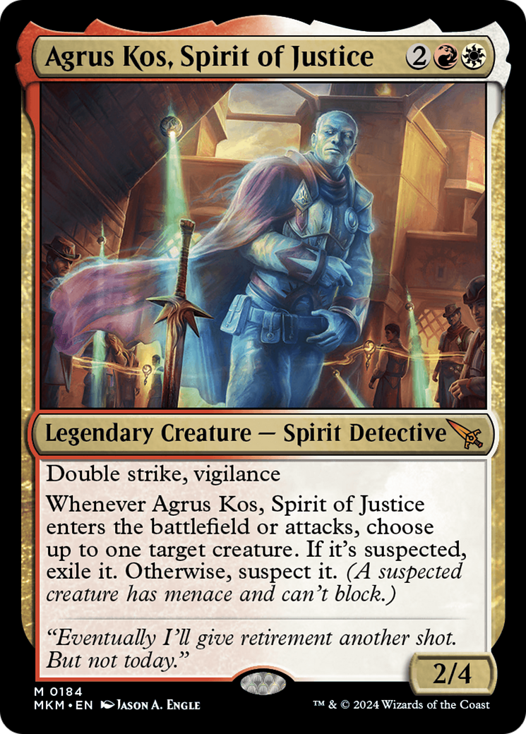 Agrus Kos, Spirit of Justice (MKM-184) [Murders at Karlov Manor] Foil