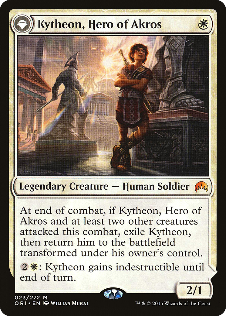 Kytheon, Hero of Akros // Gideon, Battle-Forged (ORI-023) [Magic Origins]: (originpwdfc) Foil