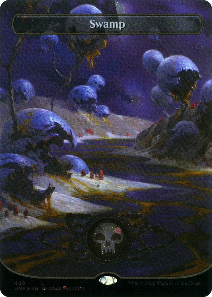 Swamp (UNF-488) (Borderless) (Galaxy Foil) [Unfinity] Foil