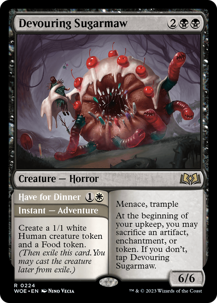 Devouring Sugarmaw // Have for Dinner (WOE-224) [Wilds of Eldraine] Foil