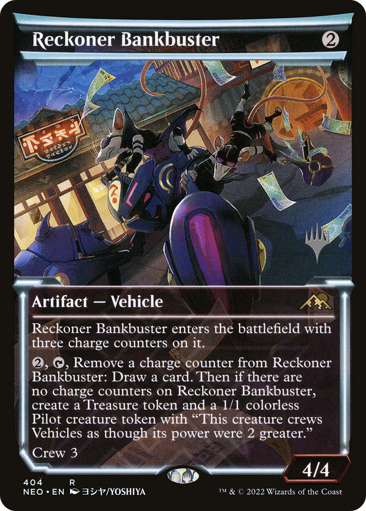 Reckoner Bankbuster (PPBRO-404P) [Kamigawa: Neon Dynasty Promos]: (Showcase)