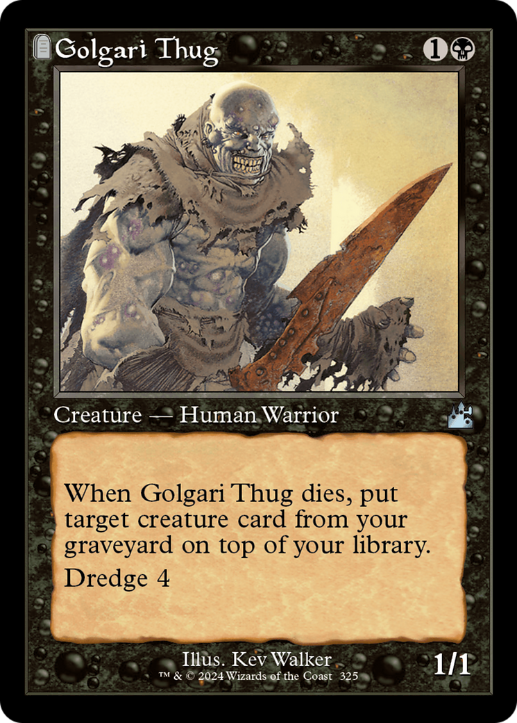 Golgari Thug (RVR-325) [Ravnica Remastered]: (tombstone)