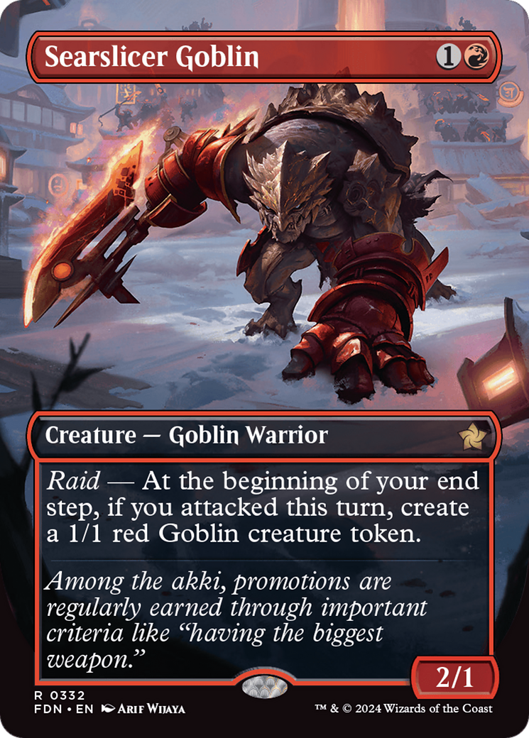 Searslicer Goblin (FDN-332) [Foundations] (Borderless)