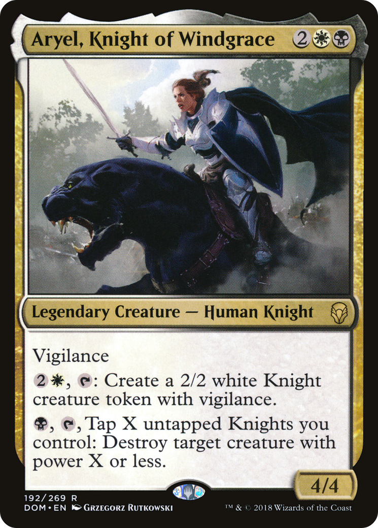 Aryel, Knight of Windgrace (DOM-192) [Dominaria] Foil