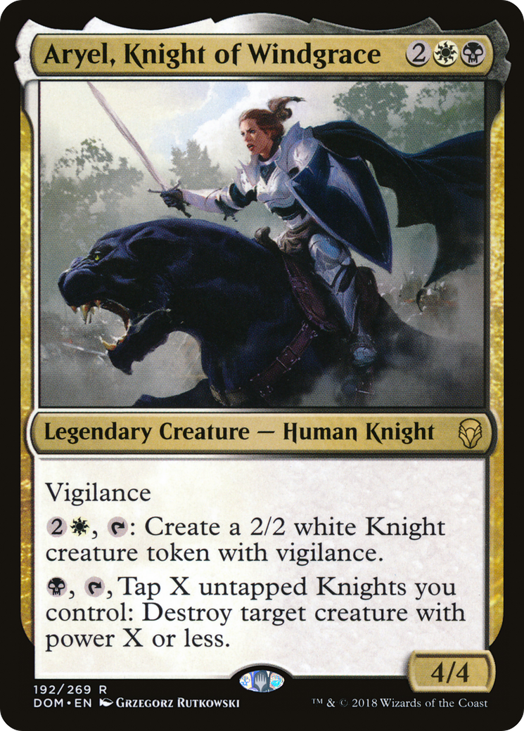 Aryel, Knight of Windgrace (DOM-192) [Dominaria]