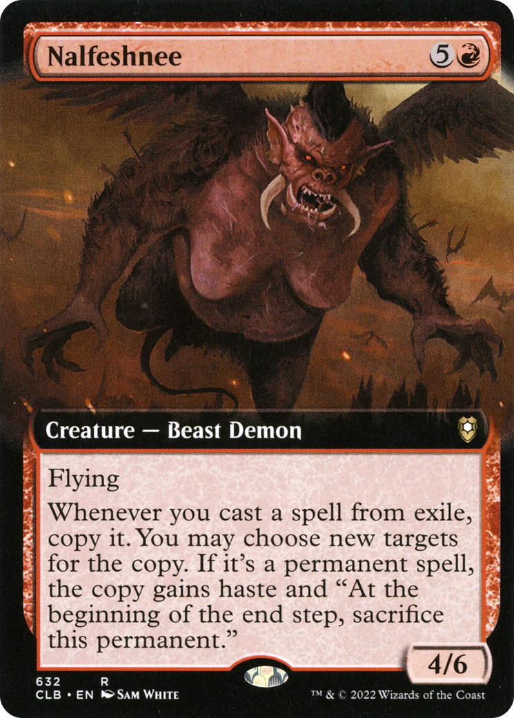 Nalfeshnee (CLB-632) [Commander Legends: Battle for Baldur's Gate]: (Extended Art)