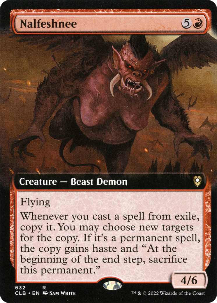 Nalfeshnee (Extended Art) (CLB-632) [Commander Legends: Battle for Baldur's Gate]