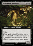 Malevolent Witchkite (WOE-372) [Wilds of Eldraine]: (Extended Art) Foil