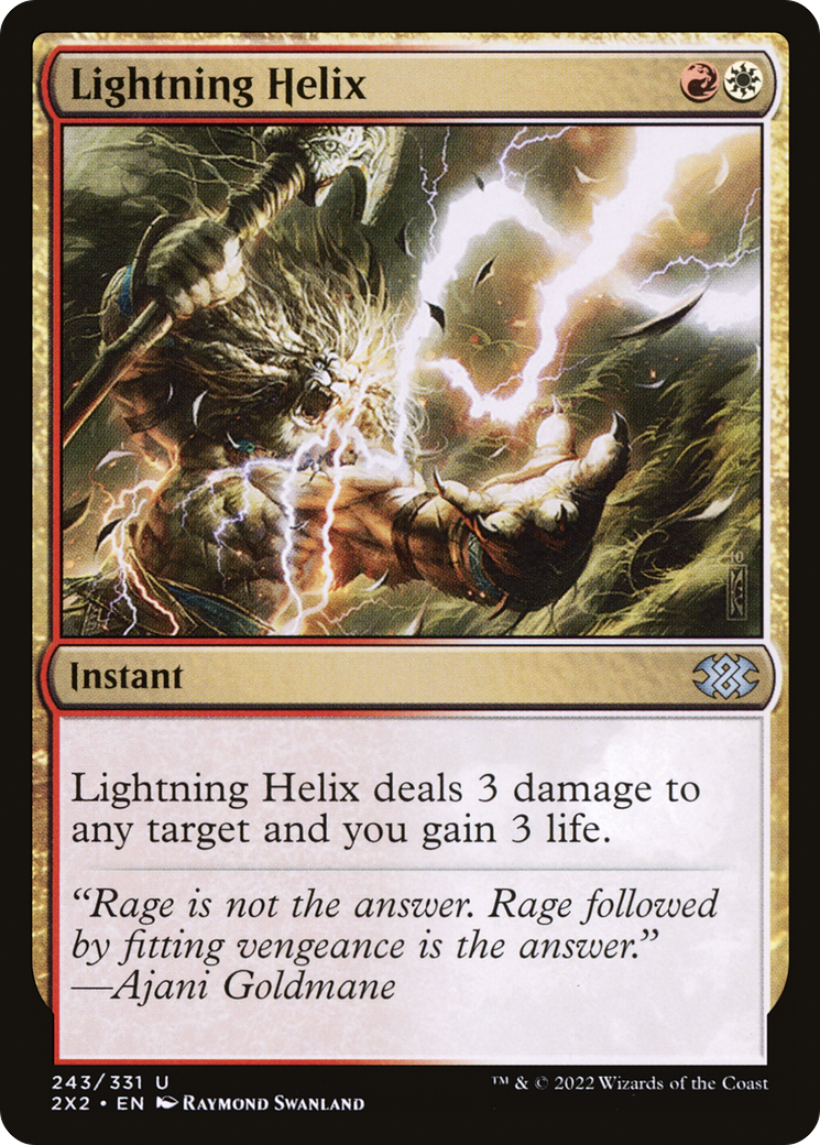 Lightning Helix (2X2-243) [Double Masters 2022] Foil