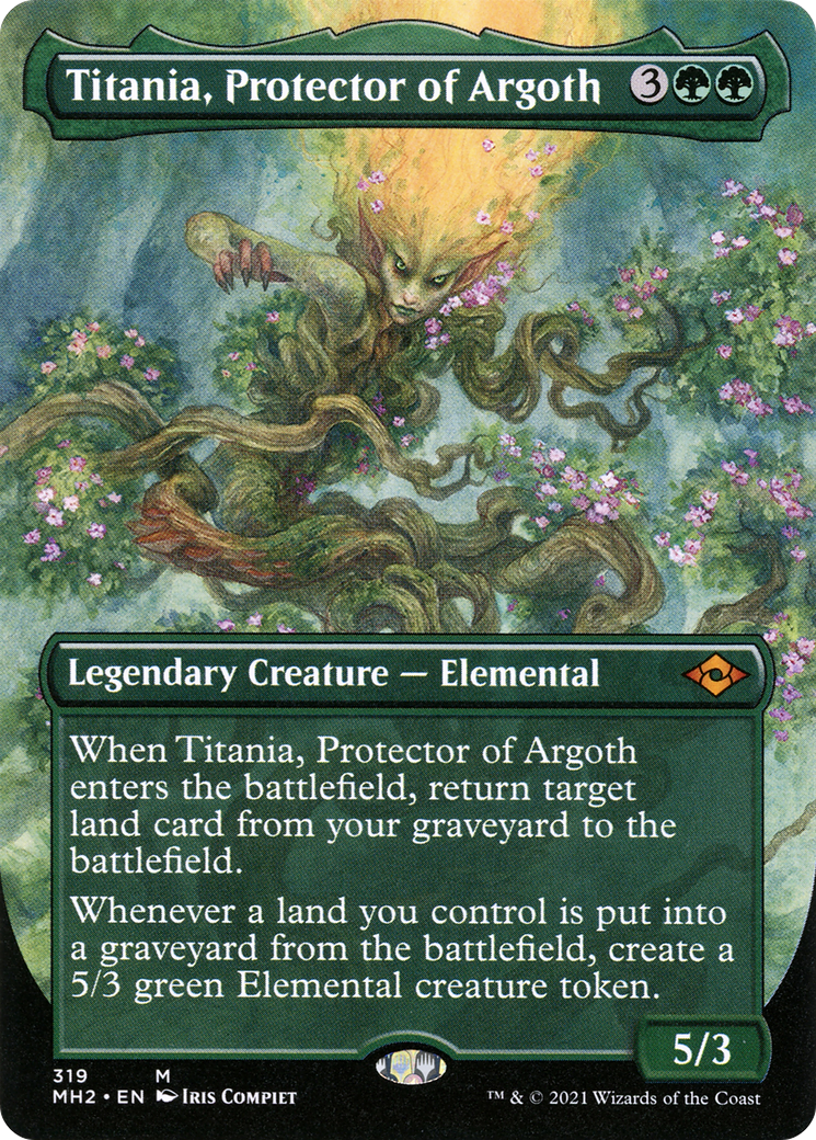 Titania, Protector of Argoth (Borderless) (MH2-319) (Borderless) [Modern Horizons 2]