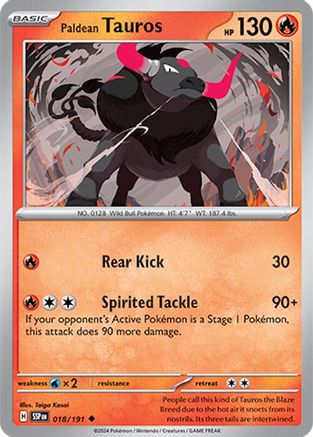 Paldean Tauros - 018/191 18 - [SV08 Surging Sparks]