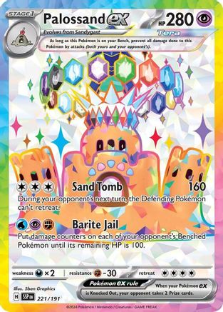 Palossand ex - 221/191 221 - [SV08 Surging Sparks] Holofoil