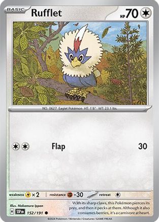Rufflet 152 - [SV08 Surging Sparks] Reverse Holofoil