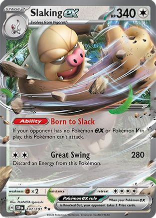 Slaking ex - 147/191 147 - [SV08 Surging Sparks] Holofoil