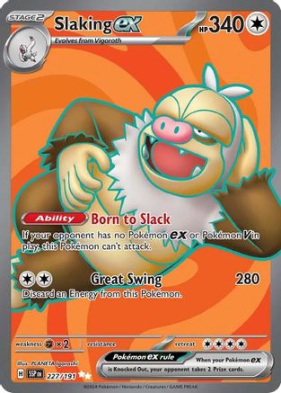 Slaking ex - 227/191 227 - [SV08 Surging Sparks] Holofoil
