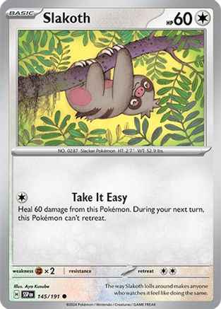 Slakoth - 145/191 145 - [SV08 Surging Sparks] Reverse Holofoil