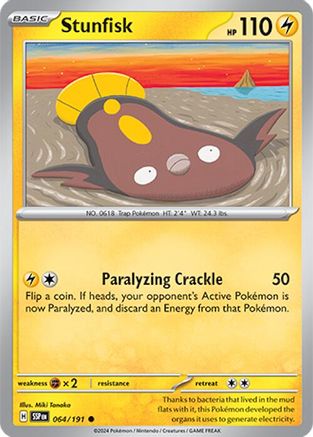 Stunfisk - 064/191 64 - [SV08 Surging Sparks] Reverse Holofoil