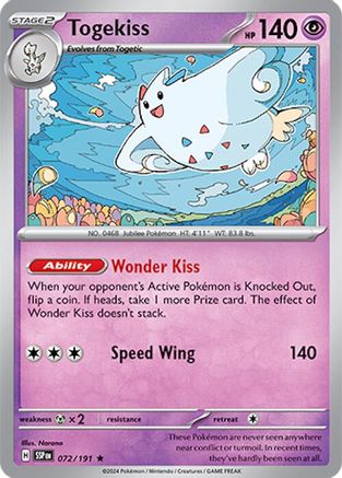 Togekiss 72 - [SV08 Surging Sparks] Holofoil
